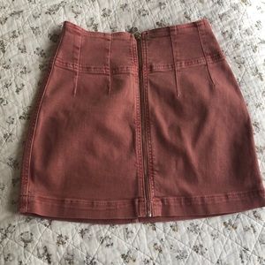 Free People Denim Mini Skirt